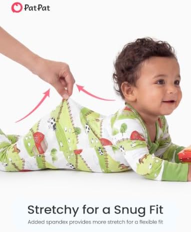 PATPAT Organic Cotton Baby Footie Pajamas - Image 4