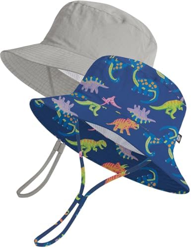Toddler Bucket Hats UPF 50+ Baby Sun Hat Adjustable Kids Sun Protection Summer by MACOWCF