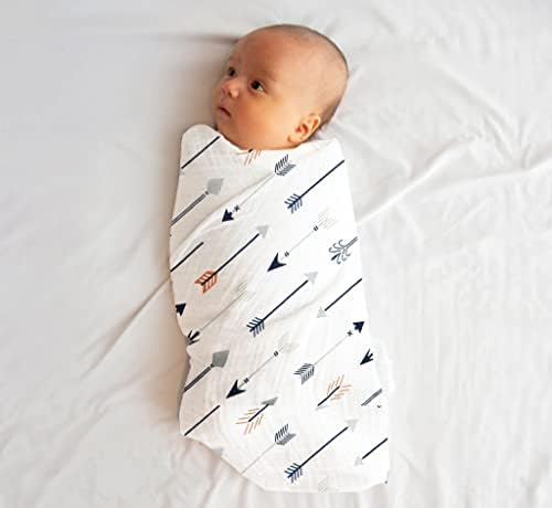 100% Muslin Swaddle Blankets, Baby Swaddling Blankets - Image 4