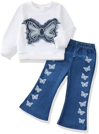 Renotemy Toddler Baby Girl Clothes Fall Winter Outfits Gifts 12Months-5T by Renotemy