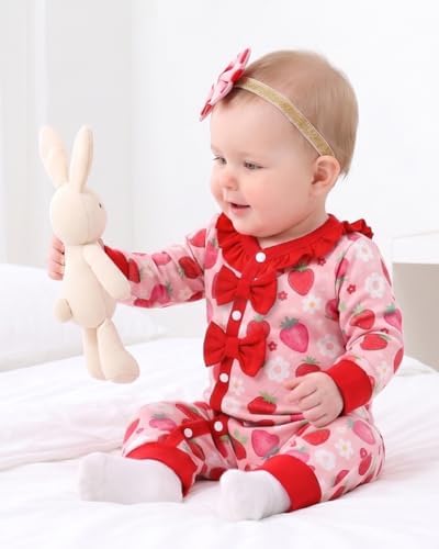 Mikrdoo Newborn Baby Girl Clothes Long Sleeve Romper - Image 2