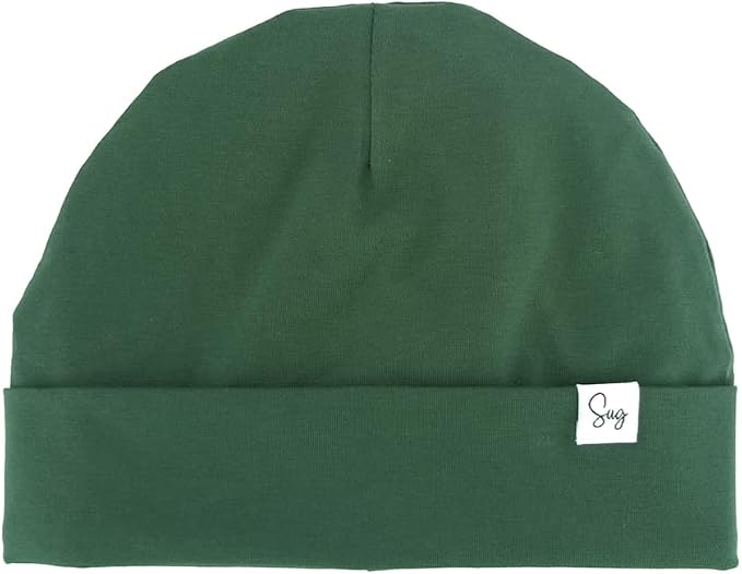 Jersey Beanie Hat for Newborn Baby Boys Girls Silky Satin Lined Hats Bonnet by Sugarmelon