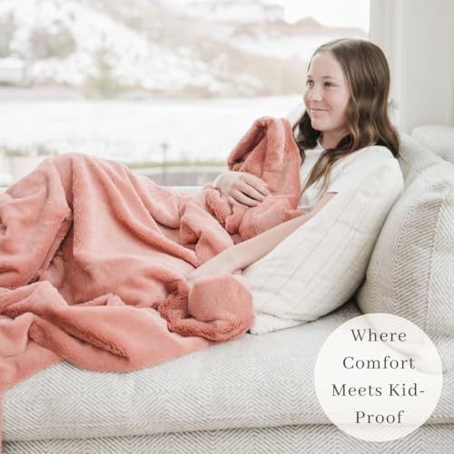 Saranoni Luxury Kids Blanket Ultra Soft Plush Teen Blanket Clay 40x60 | - Image 7