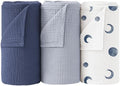 Bearmoss Muslin Swaddle Blankets, 40 x 38 inches Baby Swaddle by Bearmoss