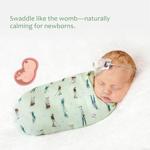 Baby Swaddle Blankets, Bamboo Muslin Receiving Blanket | 1-Pack, Lightweight & - Image 4
