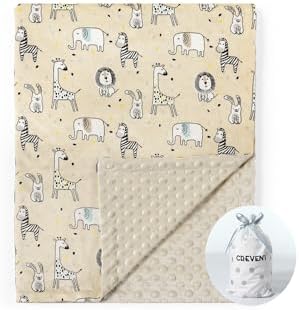 CREVENT Cozy Soft and Warm Mink Baby Blanket, Gift Packing by CREVENT