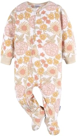 Gerber Baby Girls' Toddler Fleece Footed Pajamas 3-pack - Image 2