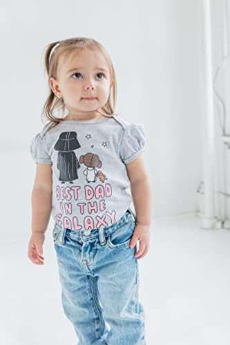 STAR WARS Father's Day Christmas Baby Girls Bodysuit Newborn to Infant Sizes - Image 2