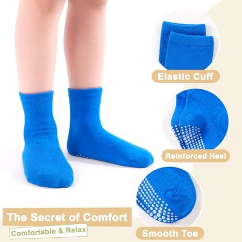 HYCLES Non-Slip Toddler Socks, Girl Grip Socks - Image 4