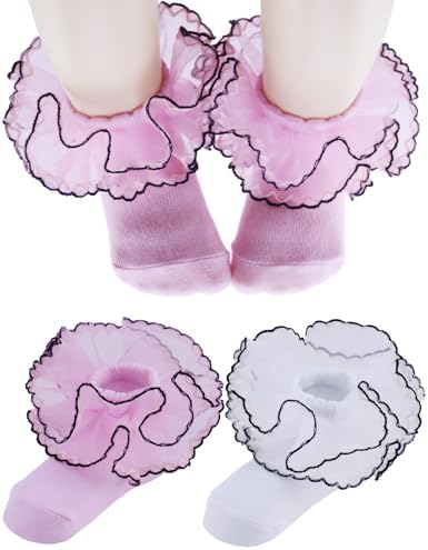 PrinceSasa Little Baby Girl Princess Lace Ruffles Socks Set by PrinceSasa
