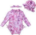 Renotemy Baby Swimsuit Girls One-Piece Swimwear Baby Beach Essentials 3M-3T by Renotemy