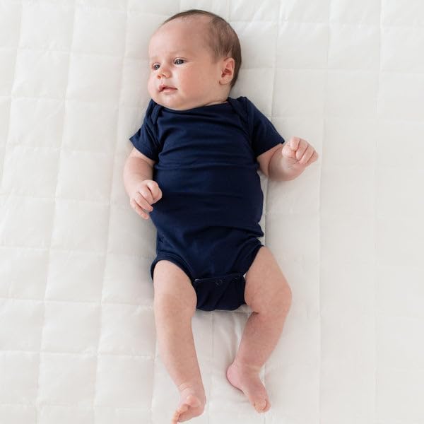 KYTE BABY Short Sleeve Baby Bodysuit, Buttery Soft Rayon Made From Bamboo - Image 3