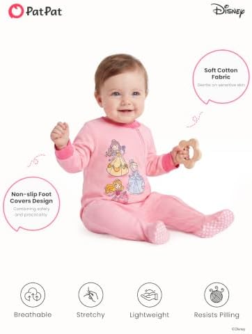Disney Baby Boys Zip One-Piece Non-Slip Footie Romper - Image 5