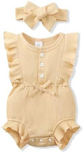 Renotemy Baby Girl Clothes Summer Rompers Cute Outfits Preemie-18 Months | by Renotemy