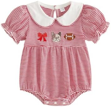 Baby Boy Girl Bubble Romper Short Sleeve Collar Summer Bodysuit by Merqwadd