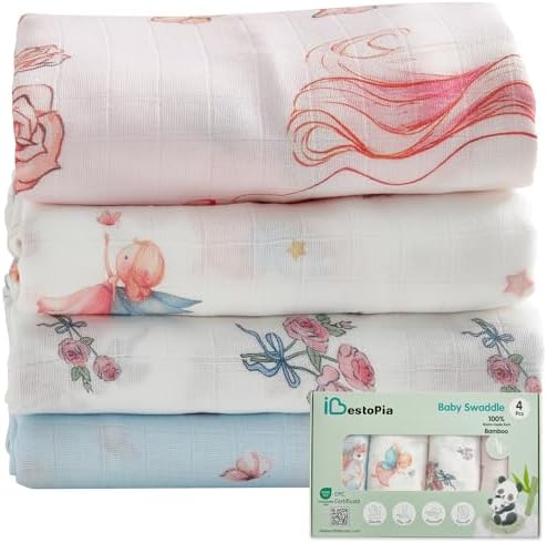 Muslin Baby Swaddle Blankets, Breathable 100% Rayon from Bamboo Receiving - Image 6