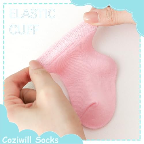 Baby Socks Infant White Crew Socks Baby Girls Soft Newborn Dress Sock Boys - Image 5
