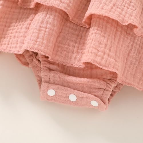 YOUNGER TREE Baby Girl Clothes Infant Summer Romper Dress Sleeveless Bodysuit - Image 5