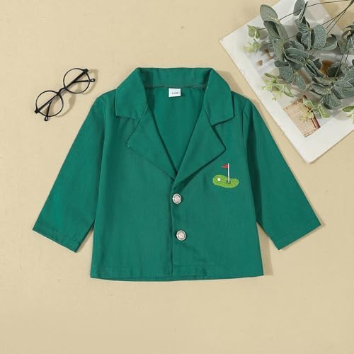 Baby Boy Jacket Toddler Golf Clothes Long Sleeve Lapel Button Down Top Infant - Image 3