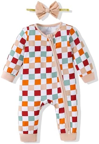 Mikrdoo Newborn Baby Girl Clothes Long Sleeve Romper by Mikrdoo