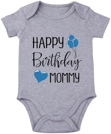 Happy Birthday Mommy Baby Bodysuit Happy Birthday Mommy Baby Outfit by Unknown