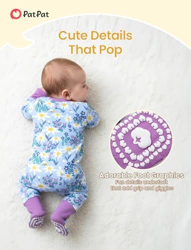 PATPAT Organic Cotton Baby Footie Pajamas - Image 6