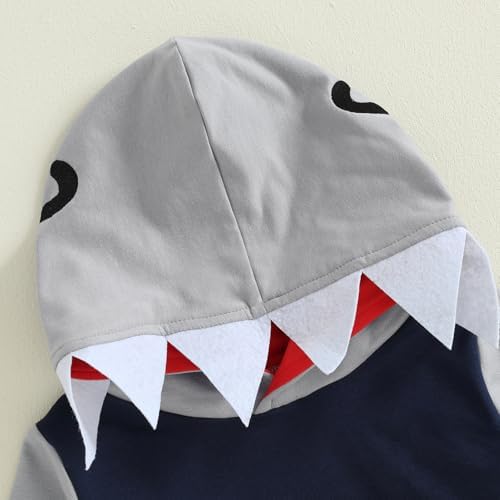 Infant Baby Boy Fall Winter Clothes Outfit Hooded Long Sweatshirt Pant Set - Image 6