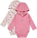 Hanes Baby Pure Comfort Long Sleeve Hoodie Bodysuits, Infant Bodysuits by Hanes