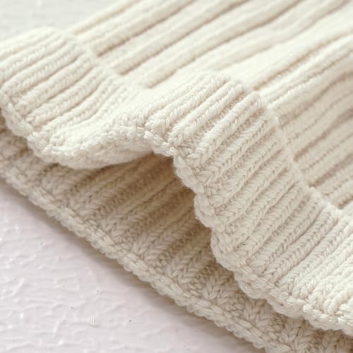 Neiwech Cotton Baby Beanie Hat Infant Newborn Toddler Winter Knitted Warm Skull - Image 6