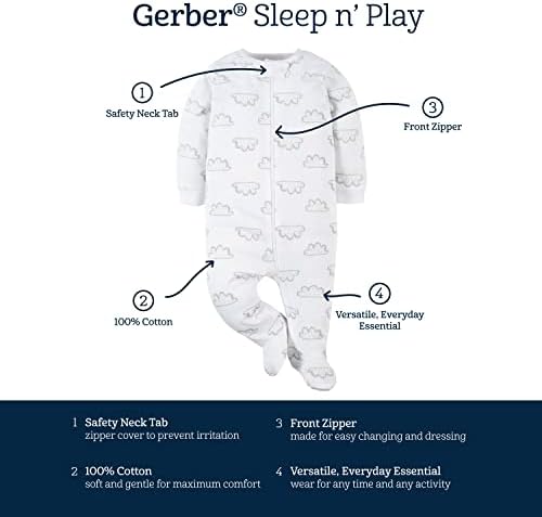 Gerber Baby Boys’ 2-Pack Sleep ‘N Play Pajamas - Image 6