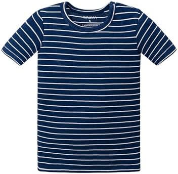 AVAUMA Stripe Pattern Baby Boys Girls Pajama Set Kids Toddler Snug fit Ribbed - Image 3