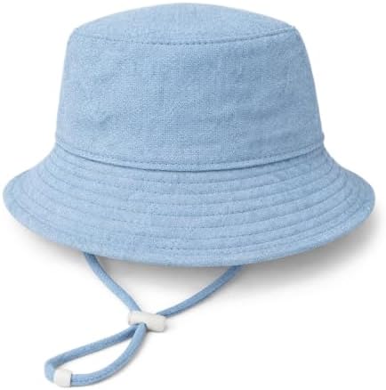 Baby Sun Hat Infant Toddler Summer Cotton Yarn Beach Bucket Hat by DANMY