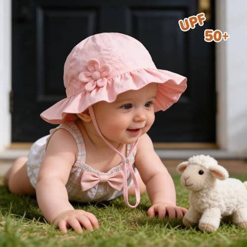 Baby Girl Wide Brim Bucket Hats - Image 5