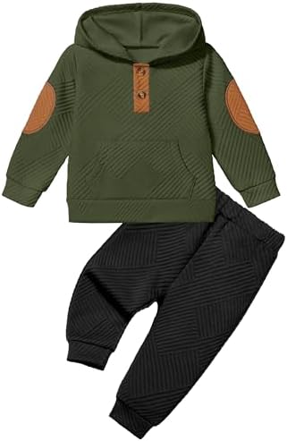 Oranchids Toddler Baby Boy Clothes Long Sleeve Hoodie Sweatshirt Tops and Pants by Oranchids