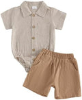 PUHHAPIEY Baby Boy Gentleman Wedding Outfit Dress Romper Suspender Pants | 0 3 by PUHHAPIEY