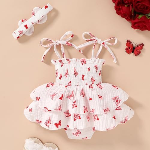 YOUNGER TREE Baby Girl Clothes Infant Summer Romper Dress Sleeveless Bodysuit - Image 4