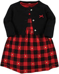 Hudson Baby Infant and Toddler Girls Cotton Dress and Cardigan Set by HudsonBaby