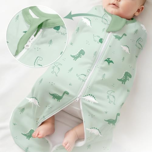 Baby Swaddle 0-2 Months, Cotton Arm-In Zipper Sleep Sack, Wearable Blankets Wrap - Image 6