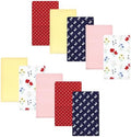 Luvable Friends Hudson Baby Flannel Burp Cloths 10pk, Woodland Bloom by Luvable+Friends