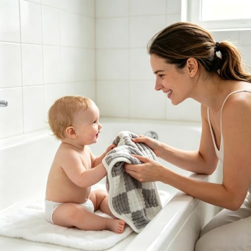 Muslin Burp Cloths 20"x10" Baby Burp Cloths 5-Pack - Image 6