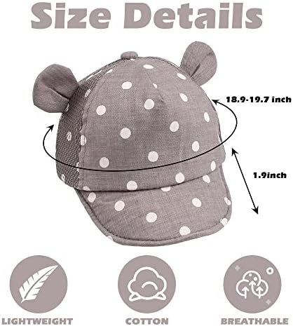 JANGANNSA Baby Duck Cap Infant Kids Sun Hat Bear Cute Cartoon Caps Spring Summer - Image 6