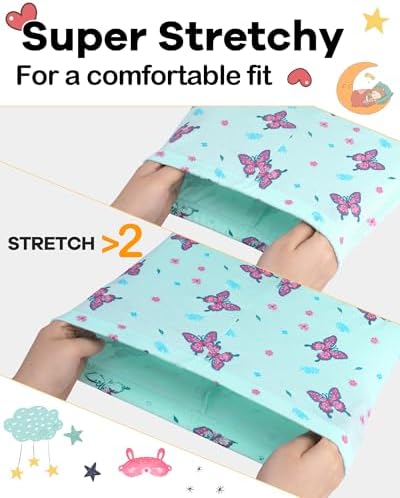 DAUGHTER QUEEN Girls Summer Pajamas Set 4 Pieces 100% Cotton Sleepwear Size 18 - Image 4