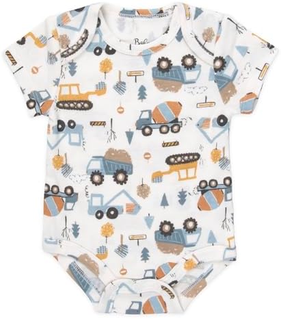 Baby Essentials Baby Boys 5 Piece Bodysuit Set - Image 4