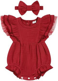 TITKKOP Ruffle Bubble Romper for Baby Girl | One-Piece Shorts Jumpsuit | Summer by TITKKOP