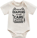 Newborn Infant Baby Bodysuit Funny Letters Print Clothes Short Sleeve Romper by Unknown