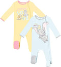 Disney Baby Girls' 2-Pack Footed Sleep N' Play Newborn to Infant by Disney