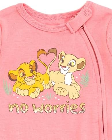 Disney Baby Girls' 2-Pack Footed Sleep N' Play Newborn to Infant - Image 4