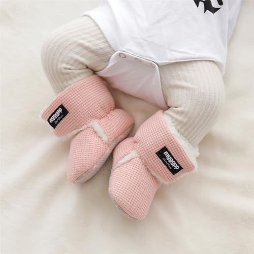 Ohwawadi Infant Baby Boots Boys Girls Cozy Fleece Slippers Snow Boots Winter - Image 2