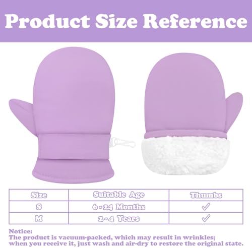 Sarfel Toddler Mittens Waterproof Toddler Gloves Baby Winter Mittens Toddler - Image 6