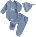 Giraropa Newborn Baby Boy Clothes Rib Knit Romper Jumpsuit Solid Sweater by Giraropa